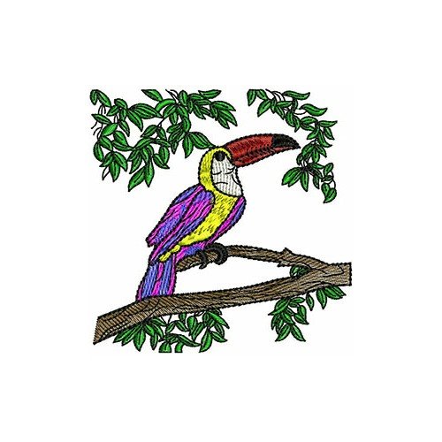 Colorful Bird Embroidery 21184