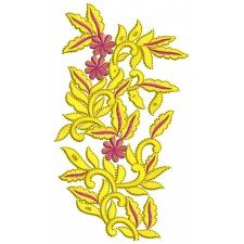 Long Leaves Small Flower Design 21242