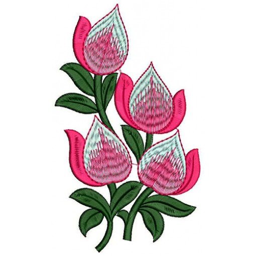Rose Plants Embroidery Design 21268