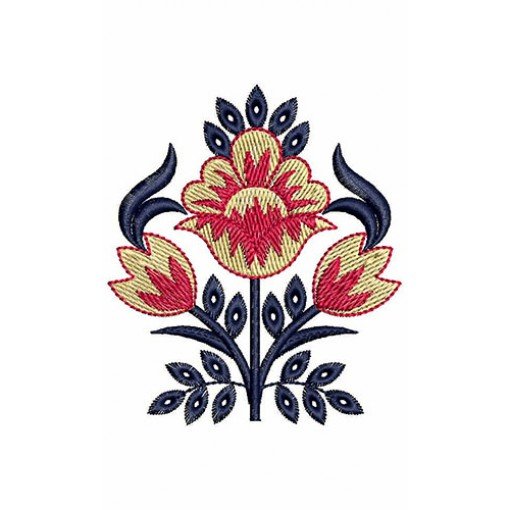 Flower Patch Embroidery Design 21276