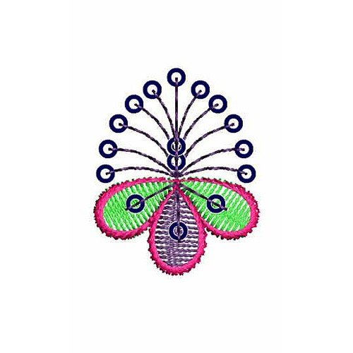 Posh Flower Type Embroidery Design 212