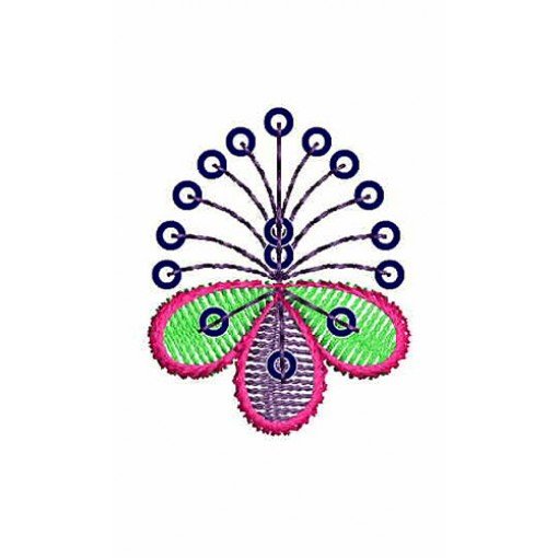 Posh Flower Type Embroidery Design 212