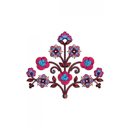 Flower Tree Embroidery Design 21310