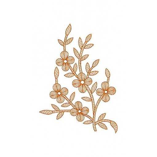 Fantastic Flower Embroidery Design 21327