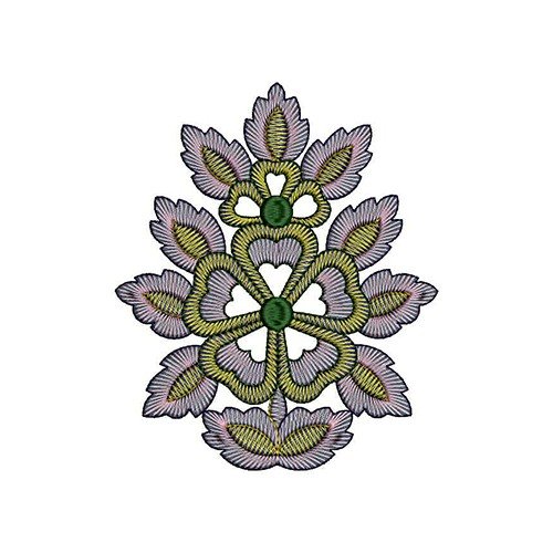 Flower Quilt Embroidery Design 21357
