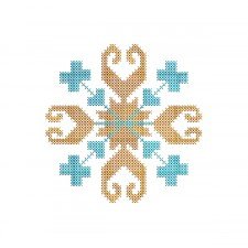 Cross Stitch Snowflakes Embroidery Design 21379