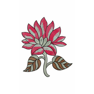 Beautiful Aster Flower Patch Embroidery Design 21381