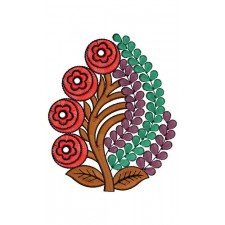 Japanese Flower Patch Embroidery Design 21385