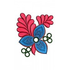 Periwinkle Flower Embroidery Design 21389