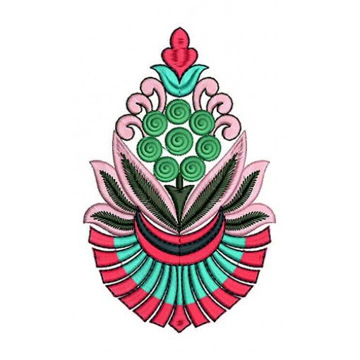 Traditional Indian Applique Embroidery Design 21390