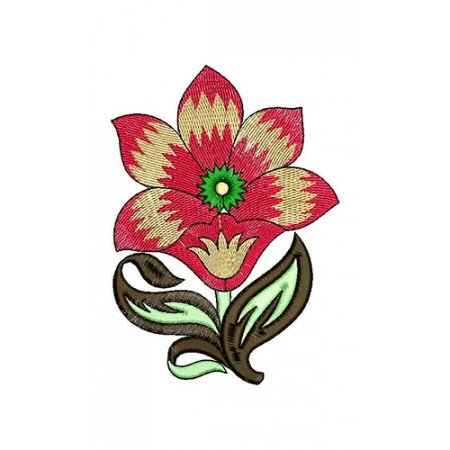 Poinsettia Applique Embroidery Design 21394