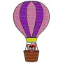 Hot Air Balloon Flying With Teddy 21420