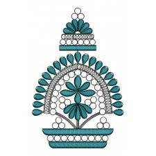 Temple Antique Work Embroidery Design 21427