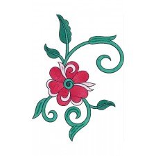 French Knot Applique Embroidery Design 21440