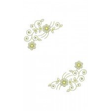 Indian Hydrangea Flower Patch Embroidery Design 21449