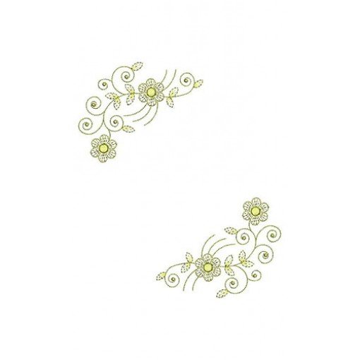 Indian Hydrangea Flower Patch Embroidery Design 21449