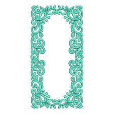 Fancy Frame Embroidery Design 21457