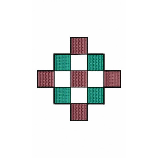 Germany Squares Shapes Patch Embroidery Design 21470