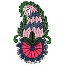 Germany Fashion Large Paisley Applique Embroidery Design 21482