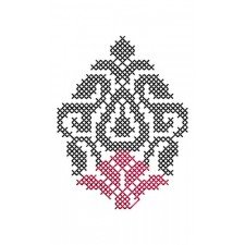 Fashionable Cross Stitch Patch Embroidery Design 21513