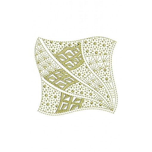 India Square Patch Embroidery Design 21529