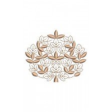 Indian Leaves Applique Embroidery Design 21557