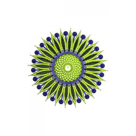 Geometric Circle Embroidery Design 21574