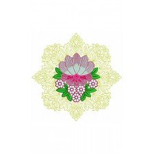 Beautiful Flower Embroidery Design 21579