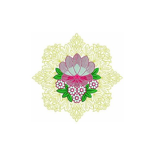 Beautiful Flower Embroidery Design 21579