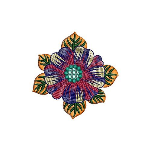 Blossom Flower Embroidery Design