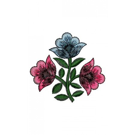 Fancy And Attractive Flower Patch Embroidery Design 21612