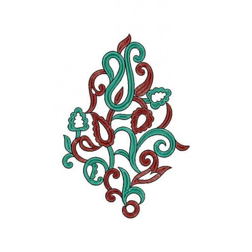 Elegant Pakistani Patch Embroidery Design 21624