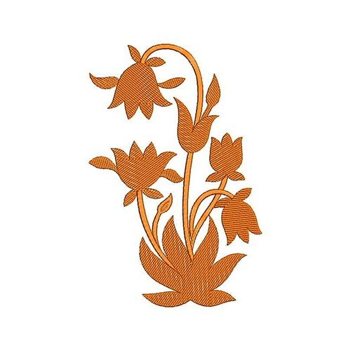 Floral Tulips Flower Patch Embroidery Design 21629