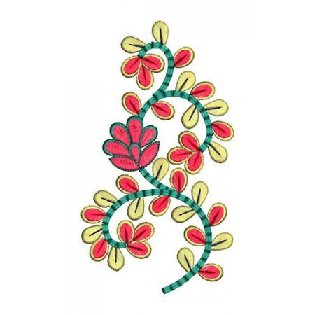 Beautiful Flower Patch Butta Multi Embroidery Design 21682