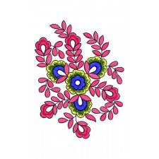 Iconic Tropical Flowers Embroidery Design 21688