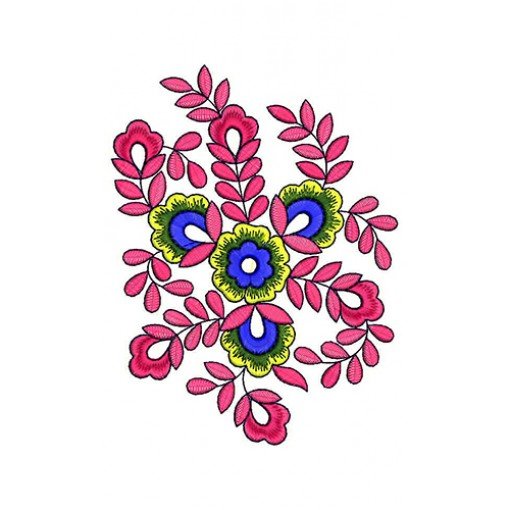 Iconic Tropical Flowers Embroidery Design 21688