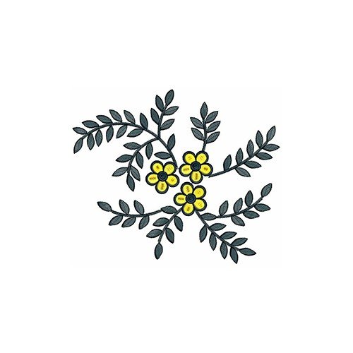 Netherland Attractive Flower Patch Embroidery Design 21698