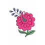 Paisley Rubber Embroidery Patch Design