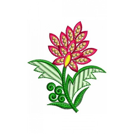Botany Flower Biology Embroidery Design 21700