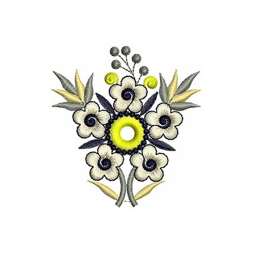 Multi Flower Embroidery Design 21701