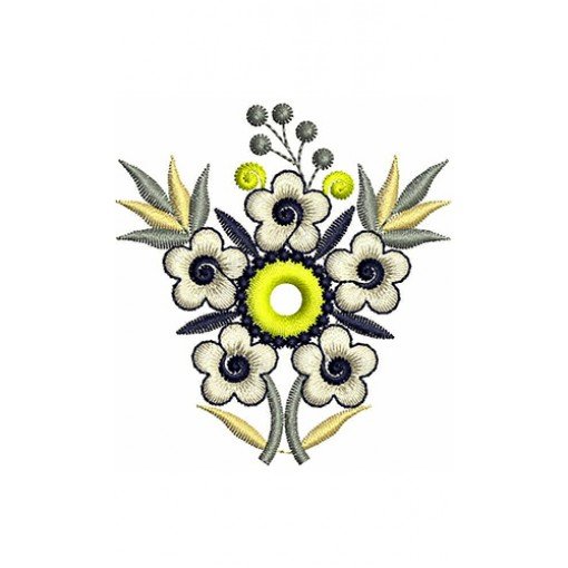 Multi Flower Embroidery Design 21701