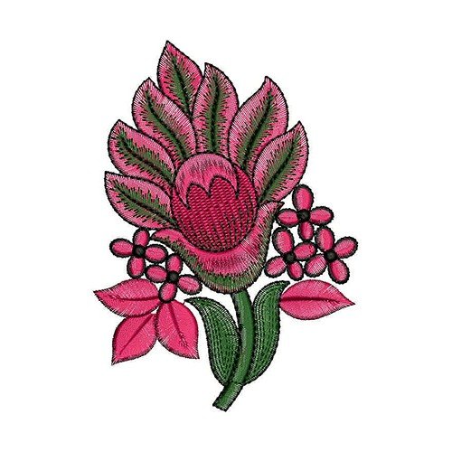 China Rose Flower Embroidery Design 21728