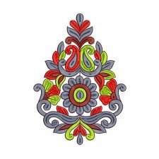 Flower Paisley Tree Embroidery Design 21733