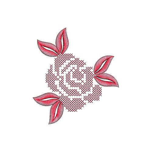 Rest In Peace Rose Machine Embroidery 21784