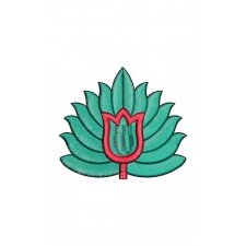 Summer Lotus Embroidery Design 21839