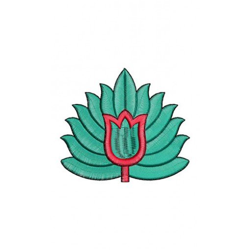 Summer Lotus Embroidery Design 21839