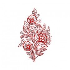 Dutch Costume Patch Embroidery Design 21873