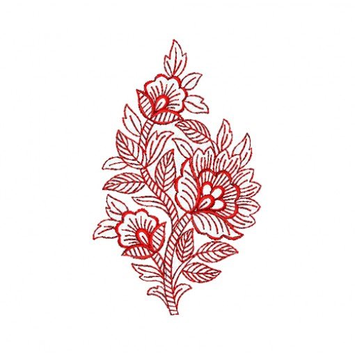 Dutch Costume Patch Embroidery Design 21873
