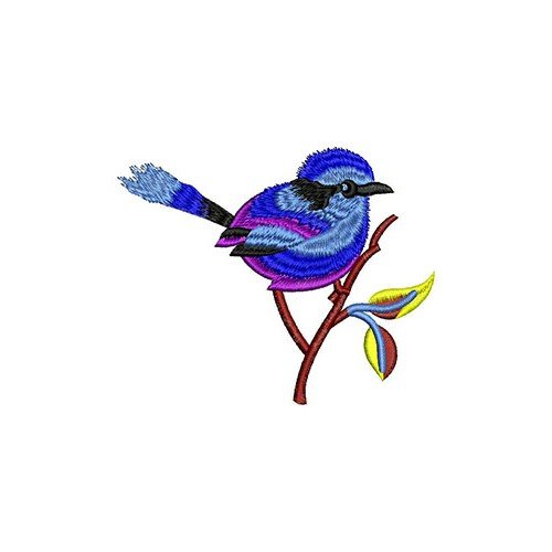 Blue Bird Embroidery Design 21879