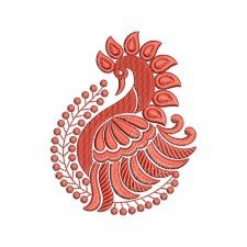Beautiful Peacock Embroidery Design 21912